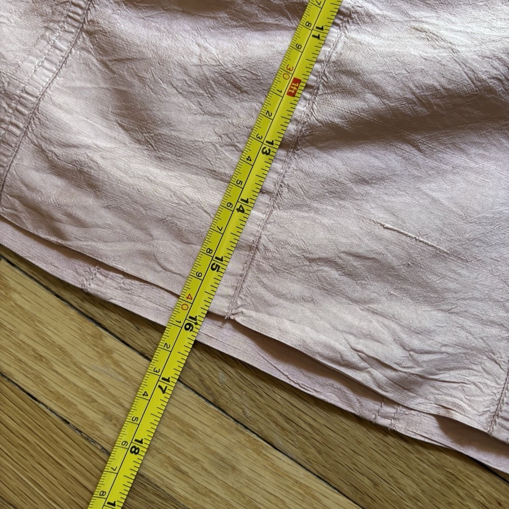 VTG‎ Y2K City DKNY Dusty Rose Mini Skirt Women's 10 Petite 100% Silk Party Twee - Picture 8 of 9
